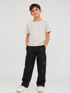 Cargo per bambino The Marc Jacobs Kids nero con applicazione laterale con logo W61054 09B THE MARC JACOBS KIDS 