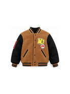 Giubbino per bambino The Marc Jacobs Kids marrone con texture teddy W61057 213 THE MARC JACOBS KIDS 