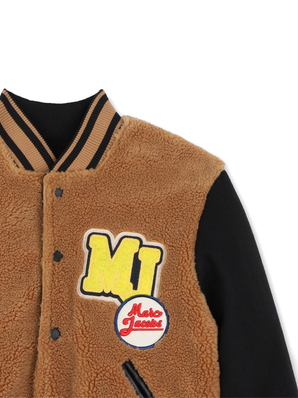 Giubbino per bambino The Marc Jacobs Kids marrone con texture teddy W61057 213 THE MARC JACOBS KIDS 