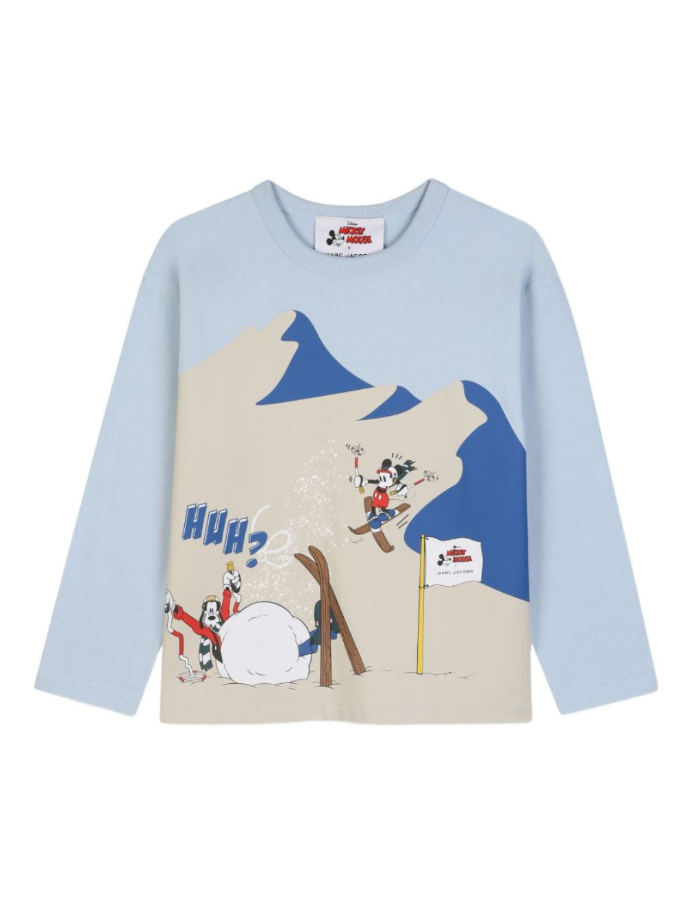 T-shirt per bambino The Marc Jacobs Kids x Disney azzurra con stampa grafica sul davanti W61063 794 THE MARC JACOBS KIDS 