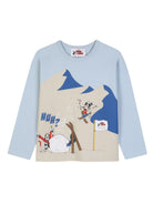 T-shirt per bambino The Marc Jacobs Kids x Disney azzurra con stampa grafica sul davanti W61063 794 THE MARC JACOBS KIDS 