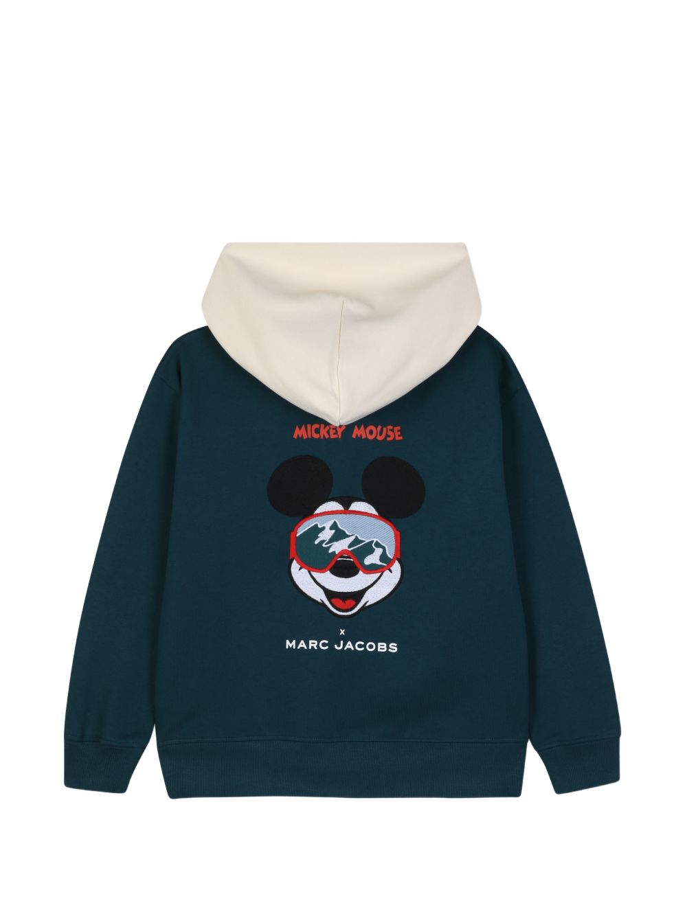 Felpa per bambino The Marc Jacobs Kids x Disney verde con applicazione Mickey Mouse W61064 668 THE MARC JACOBS KIDS 