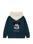 Felpa per bambino The Marc Jacobs Kids x Disney verde con applicazione Mickey Mouse W61064 668 THE MARC JACOBS KIDS 