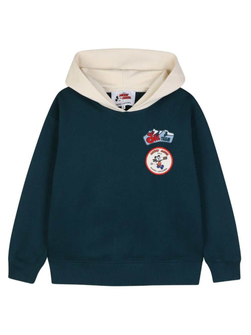 Felpa per bambino The Marc Jacobs Kids x Disney verde con applicazione Mickey Mouse W61064 668 THE MARC JACOBS KIDS 