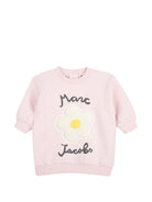 Set felpa e pantaloni per neonata The Marc Jacobs Kids rosa con stampa a fiori W61072 43M THE MARC JACOBS KIDS 