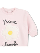 Set felpa e pantaloni per neonata The Marc Jacobs Kids rosa con stampa a fiori W61072 43M THE MARC JACOBS KIDS 