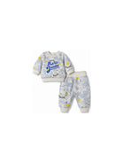 Set tuta sportiva per neonato The Marc Jacobs Kids beige con stampa pop-corn all-over W61074 182 THE MARC JACOBS KIDS 