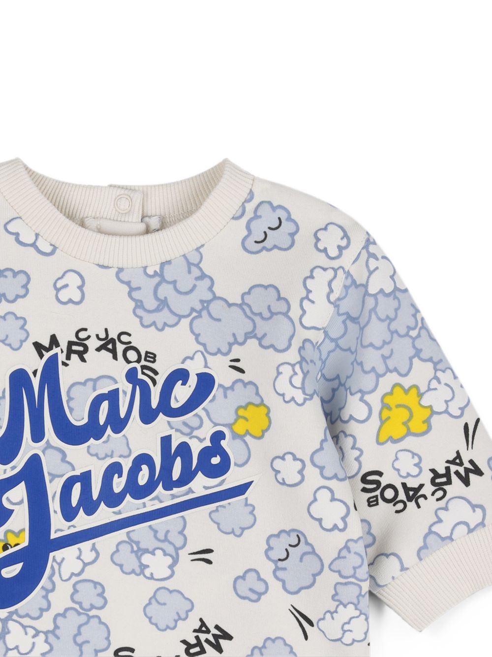 Set tuta sportiva per neonato The Marc Jacobs Kids beige con stampa pop-corn all-over W61074 182 THE MARC JACOBS KIDS 