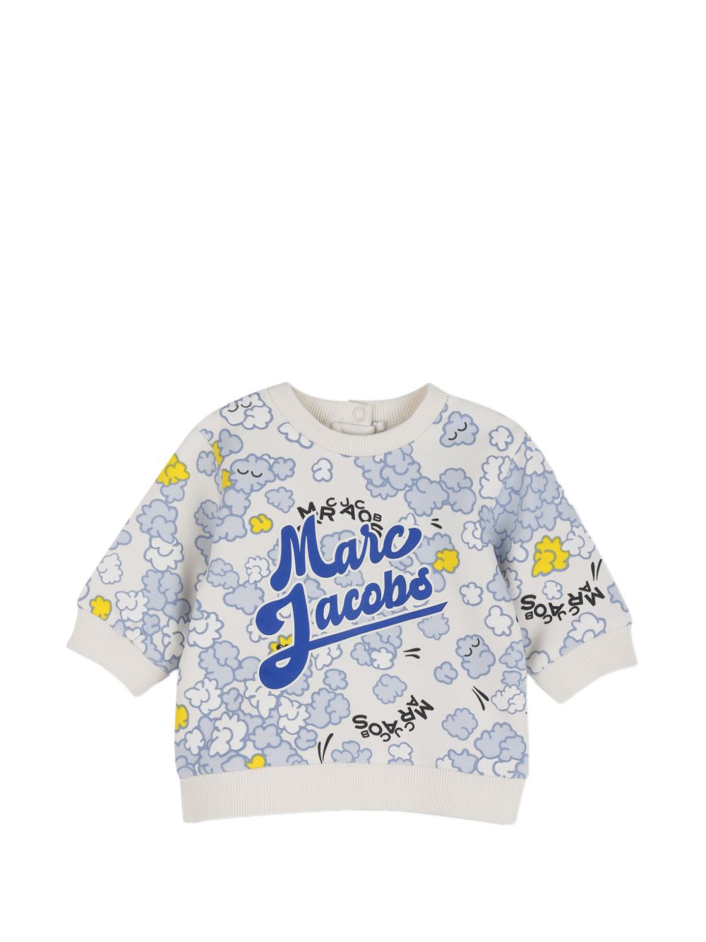 Set tuta sportiva per neonato The Marc Jacobs Kids beige con stampa pop-corn all-over W61074 182 THE MARC JACOBS KIDS 