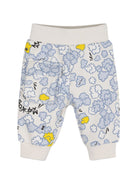 Set tuta sportiva per neonato The Marc Jacobs Kids beige con stampa pop-corn all-over W61074 182 THE MARC JACOBS KIDS 