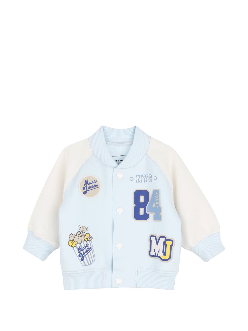 Set tre pezzi per neonato The Marc Jacobs Kids azzurro con logo sul davanti W61078 77X THE MARC JACOBS KIDS 