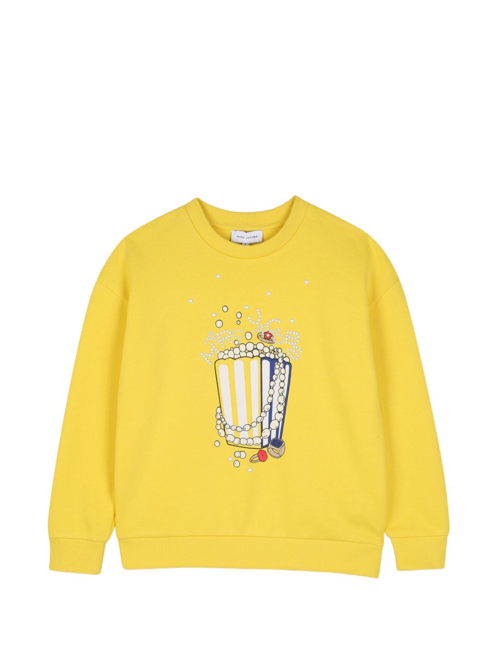 Felpa per bambina The Marc Jacobs Kids gialla con stampa grafica popcorn W61081 526 THE MARC JACOBS KIDS 
