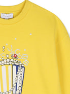 Felpa per bambina The Marc Jacobs Kids gialla con stampa grafica popcorn W61081 526 THE MARC JACOBS KIDS 