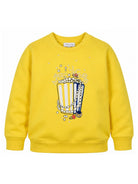 Felpa per bambina The Marc Jacobs Kids gialla con stampa grafica popcorn W61081 526 THE MARC JACOBS KIDS 