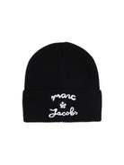 Cappello per bambina The Marc Jacobs Kids nero con logo ricamato sul davanti W61087 09B THE MARC JACOBS KIDS 