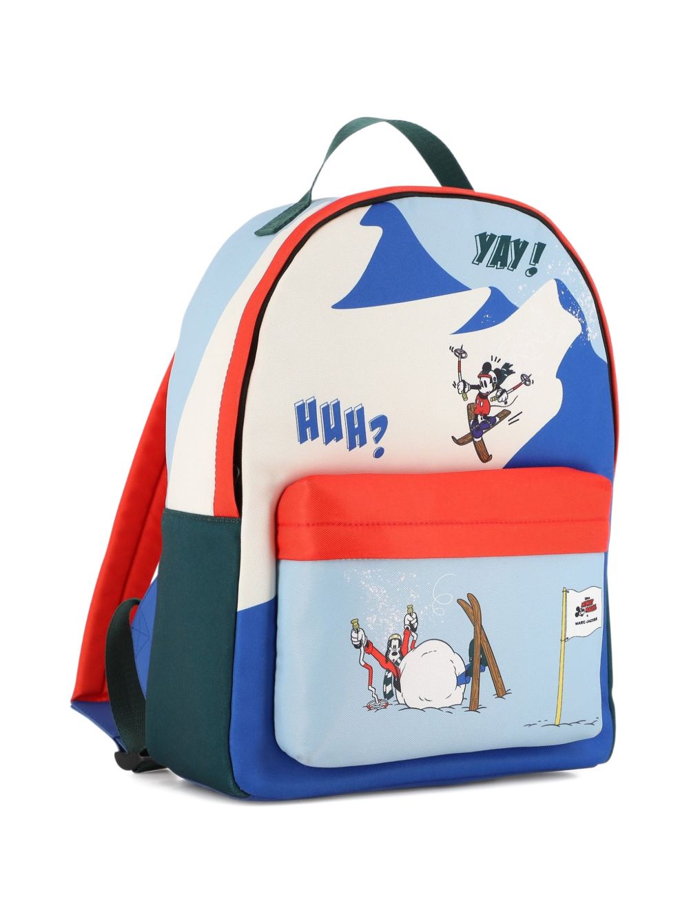 Zaino per bambini The Marc Jacobs Kids x Disney multicolore con stampa grafica Mickey Mouse e Pippo W61095 148 THE MARC JACOBS KIDS 
