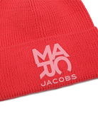 Cappello per bambina The Marc Jacobs Kids rosa con lavorazione in maglia a coste W61097 98A THE MARC JACOBS KIDS 