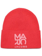Cappello per bambina The Marc Jacobs Kids rosa con lavorazione in maglia a coste W61097 98A THE MARC JACOBS KIDS 