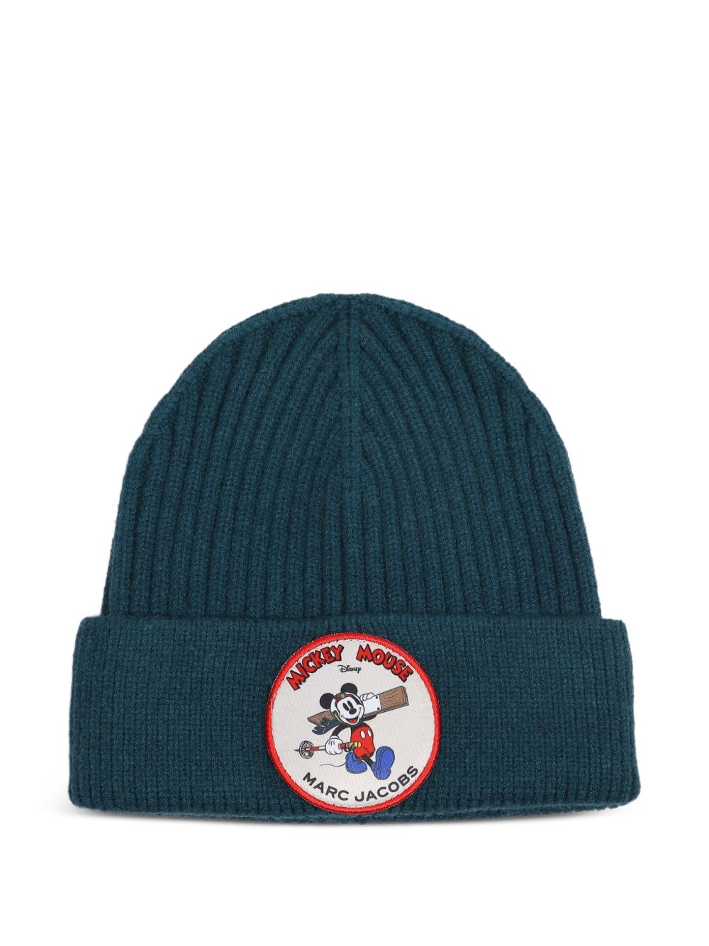 Berretto per bambino The Marc Jacobs Kids verde con motivo Mickey Mouse con logo W61105 668 THE MARC JACOBS KIDS 