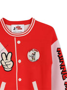 Maglione per bambina The Marc Jacobs Kids x Disney rosso con stampa Minnie Mouse sul retro W61110 975 THE MARC JACOBS KIDS 