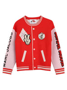 Maglione per bambina The Marc Jacobs Kids x Disney rosso con stampa Minnie Mouse sul retro W61110 975 THE MARC JACOBS KIDS 