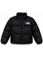 Giubbino Nuptse per bambini The North Face Kids nero con logo stampato sul davanti NF0A82TS GOF1 THE NORTH FACE KIDS 