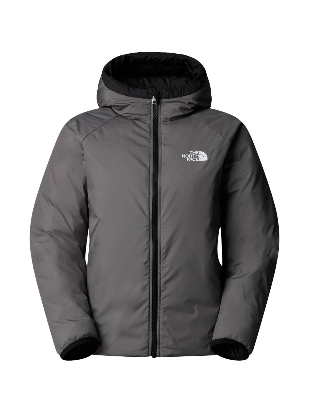 Giubbino Perrito per bambino The North Face Kids nero con logo stampato sul davanti NF0A88TW WOO1 THE NORTH FACE KIDS 