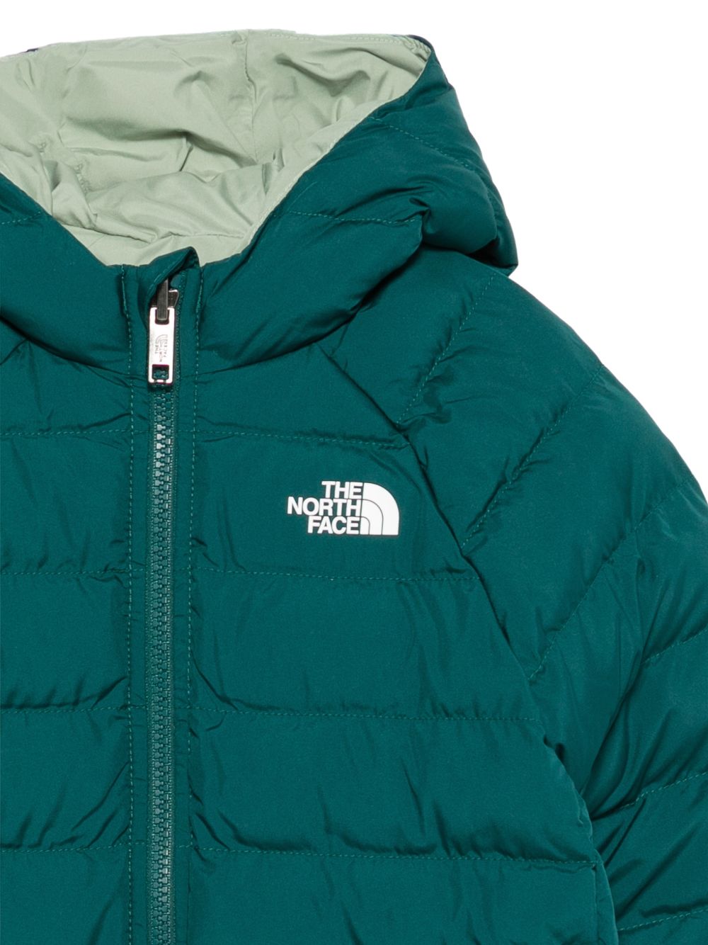 Giubbino per bambini The North Face Kids verde con stampa logo sul petto NF0A88VJ N4J1 THE NORTH FACE KIDS 
