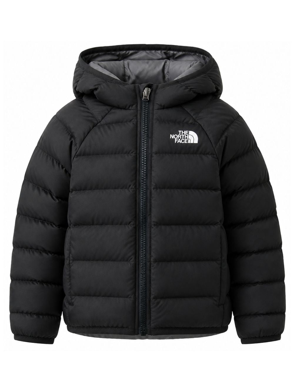 Giubbino Perrito per bambini The North Face Kids nero con logo stampato sul davanti NF0A88VJ WOO1 THE NORTH FACE KIDS 
