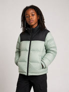 Giubbino Nuptse per bambino The North Face Kids verde con design imbottito NF0A8A4C BQ11 THE NORTH FACE KIDS 