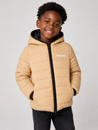 Giubbino per bambino Timberland Kids beige con stampa logo sul petto T60377 230 TIMBERLAND KIDS 