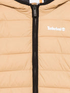 Giubbino per bambino Timberland Kids beige con stampa logo sul petto T60377 230 TIMBERLAND KIDS 