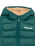 Smanicato per bambino Timberland Kids verde con stampa logo sul petto T60378 68R TIMBERLAND KIDS 
