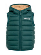 Smanicato per bambino Timberland Kids verde con stampa logo sul petto T60378 68R TIMBERLAND KIDS 