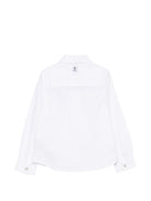 Camicia per bambino Timberland Kids bianca con logo sul petto T60844 10P TIMBERLAND KIDS 