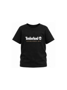 T-shirt per bambino Timberland Kids nera con stampa logo sul davanti T60968 09B TIMBERLAND KIDS 
