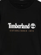 T-shirt per bambino Timberland Kids nera con stampa logo sul davanti T60968 09B TIMBERLAND KIDS 