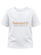 T-shirt per bambino Timberland Kids bianca con stampa logo T60968 10P TIMBERLAND KIDS 