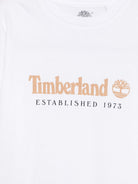 T-shirt per bambino Timberland Kids bianca con stampa logo T60968 10P TIMBERLAND KIDS 