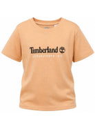 T-shirt per bambino Timberland Kids beige con stampa logo T60968 230 TIMBERLAND KIDS 