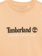 T-shirt per bambino Timberland Kids beige con stampa logo T60968 230 TIMBERLAND KIDS 
