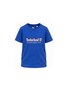 T-shirt per bambino Timberland Kids blu con stampa logo sul davanti T60968 829 TIMBERLAND KIDS 
