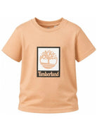 T-shirt per bambino Timberland Kids beige con stampa grafica T60969 230 TIMBERLAND KIDS 