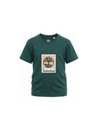 T-shirt per bambino Timberland Kids verde con stampa logo T60969 68R TIMBERLAND KIDS 
