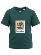 T-shirt per bambino Timberland Kids verde con stampa logo T60969 68R TIMBERLAND KIDS 