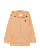 Felpa per bambino Timberland Kids beige con logo sul davanti T60973 230 TIMBERLAND KIDS 