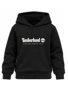 Felpa per bambino Timberland Kids nera con stampa logo sul davanti T60975 09B TIMBERLAND KIDS 