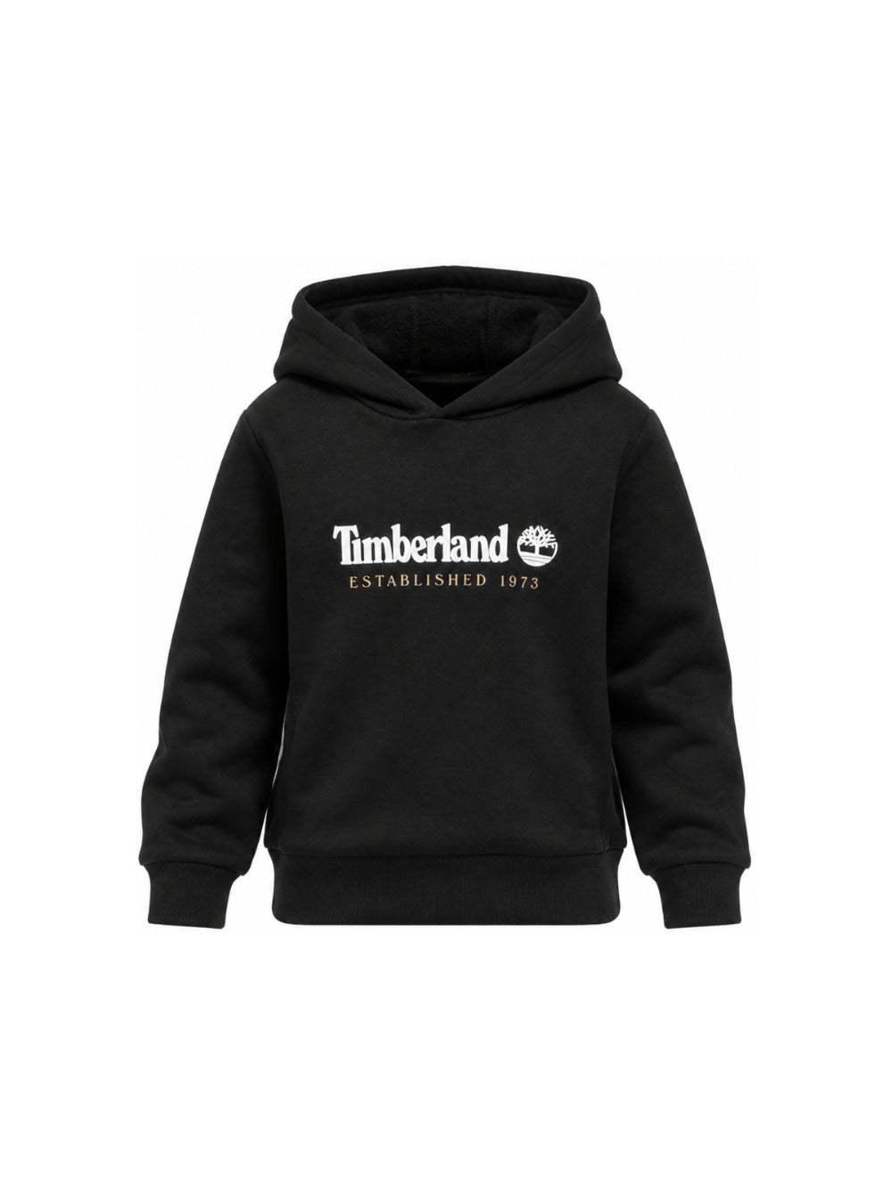 Felpa per bambino Timberland Kids nera con stampa logo sul davanti T60975 09B TIMBERLAND KIDS 