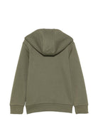 Felpa per bambino Timberland Kids verde oliva con stampa logo sul davanti T60975 730 TIMBERLAND KIDS 