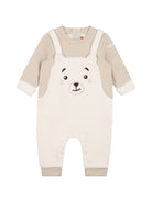 Set tutina e cappellino per neonato Timberland Kids beige con dettaglio orsetto sul davanti T61007 127 TIMBERLAND KIDS 